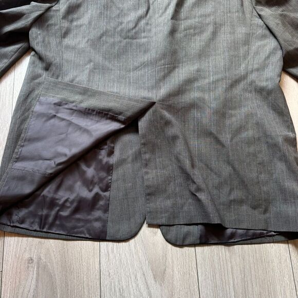 Brooks Brothers Blazer Sport Coat Jacket Men XL/2xl Gray Wool Plaid No Size Tag - Picture 15 of 16